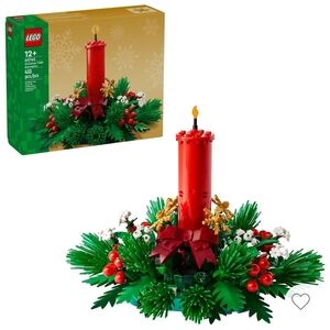 LEGO Festive Candle Display - Red and Green